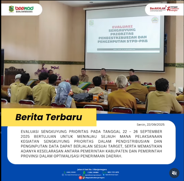 Featured image for Evaluasi Kegiatan Sengkuyung Prioritas dalam Optimalisasi Penerimaan Daerah