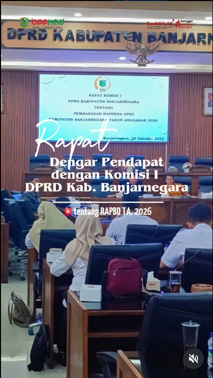 Featured image for Rapat Dengar Pendapatan dengan Komisi I DPRD Kab. Banjarnegara